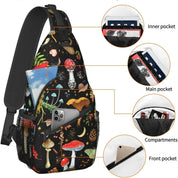 Keyla | Mushroom Print Crossbody Sling Bag