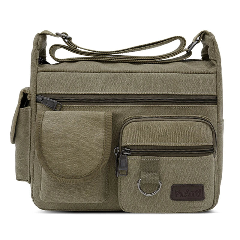 Rio | Canvas Crossbody Messenger Bag