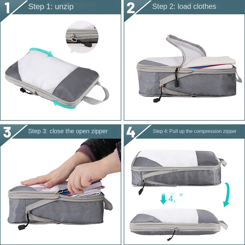 Ashlynn | Durable & Lightweight 3-Piece Set Travel-Friendly Organizer