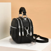 Kaeli | Small Compact Multi-Zip Crossbody Handbag