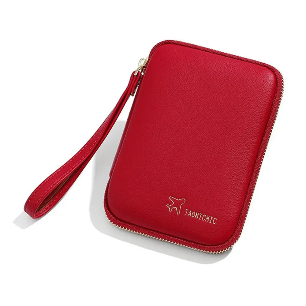 Augustine | Elegant PU Leather Passport Holder Travel Wallet