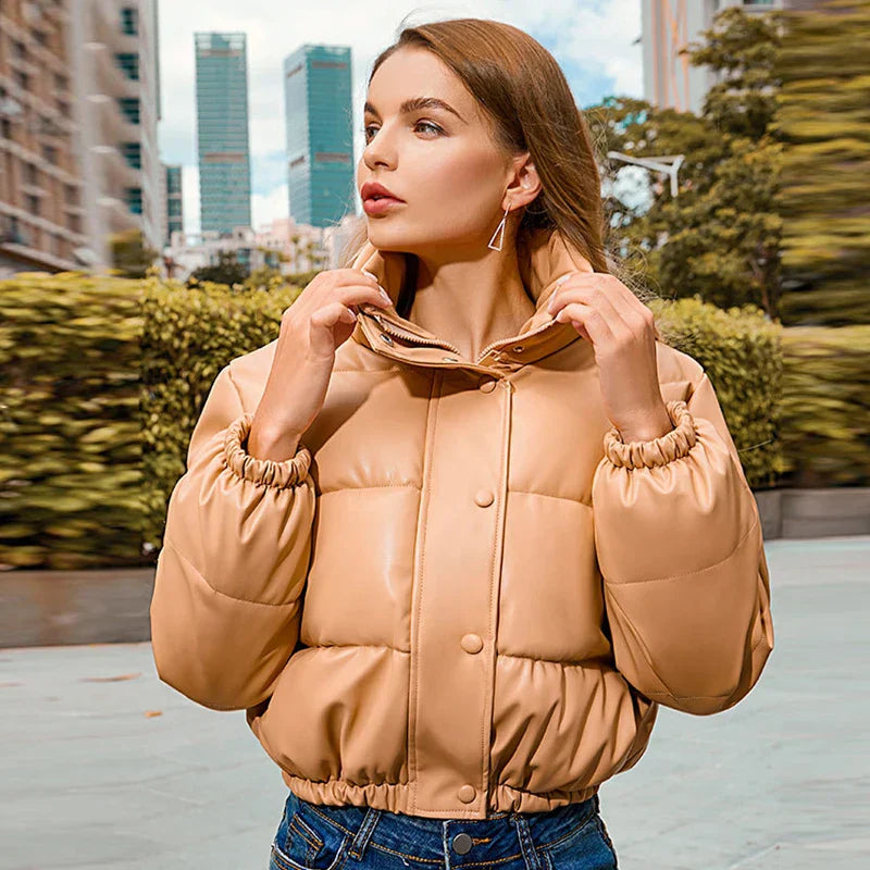 Lianne | Warm and Stylish High Collar Winter Jacket