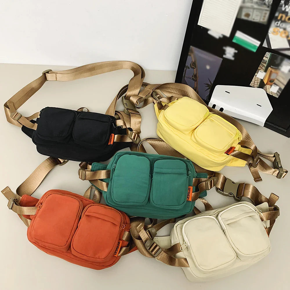 Amani | Casual Water-Resistant Nylon Waist Pack Crossbody Bum Bag