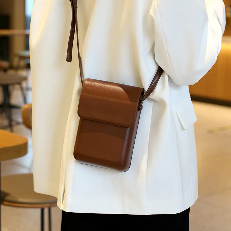 Arielle | Minimalist PU Leather Small Crossbody Purse Bag