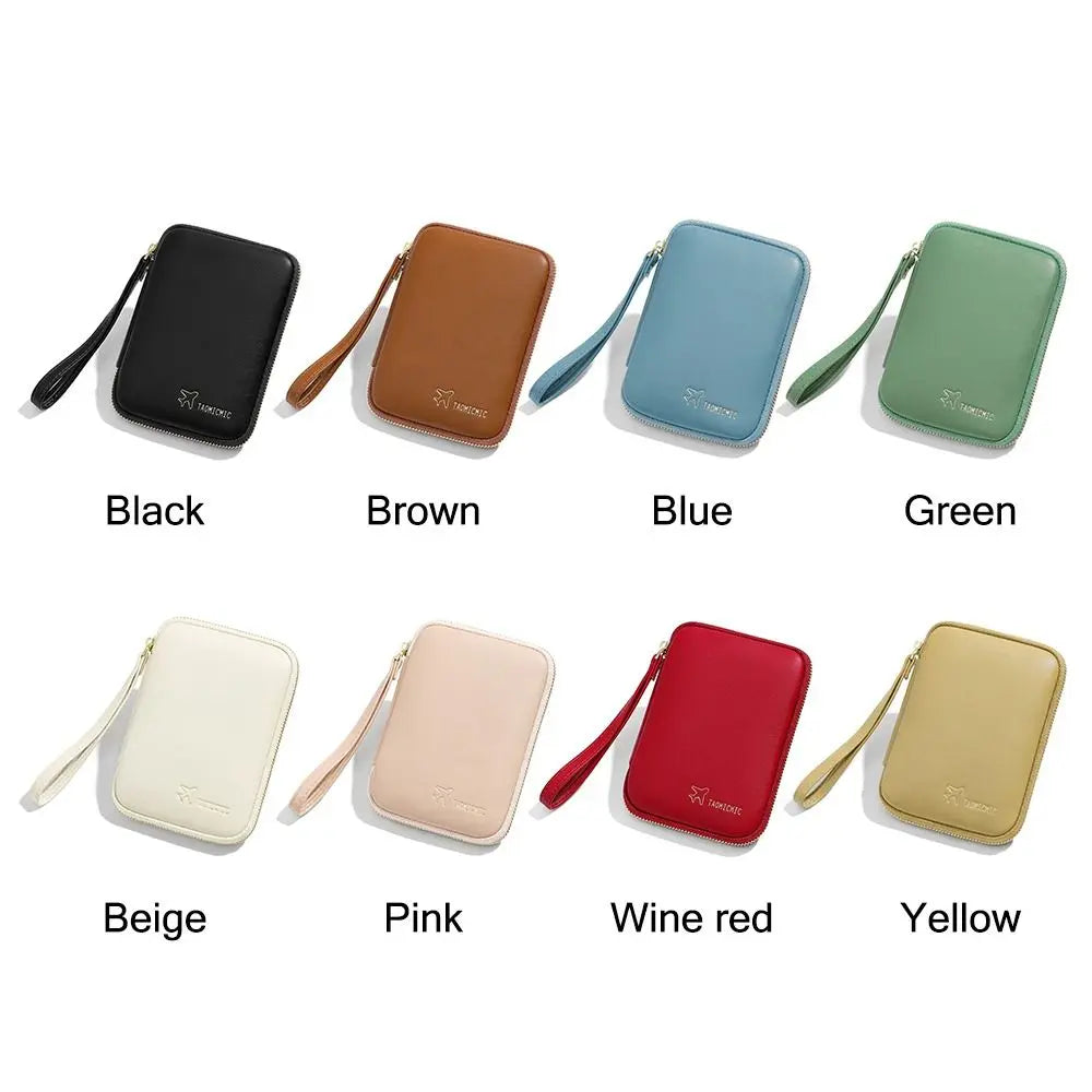 Augustine | Elegant PU Leather Passport Holder Travel Wallet