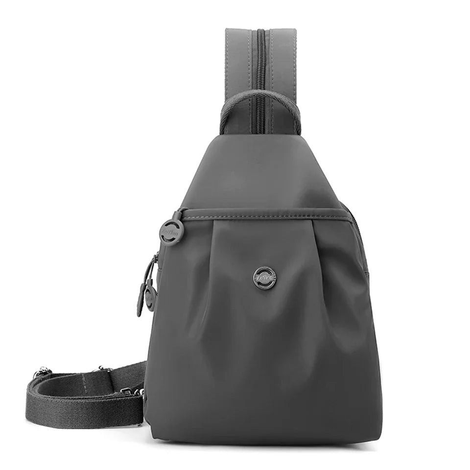 Amayah | Water-Resistant Oxford Crossbody Sling Bag Convertible Backpack