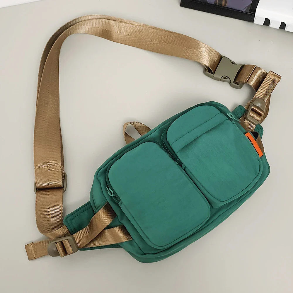Amani | Casual Water-Resistant Nylon Waist Pack Crossbody Bum Bag