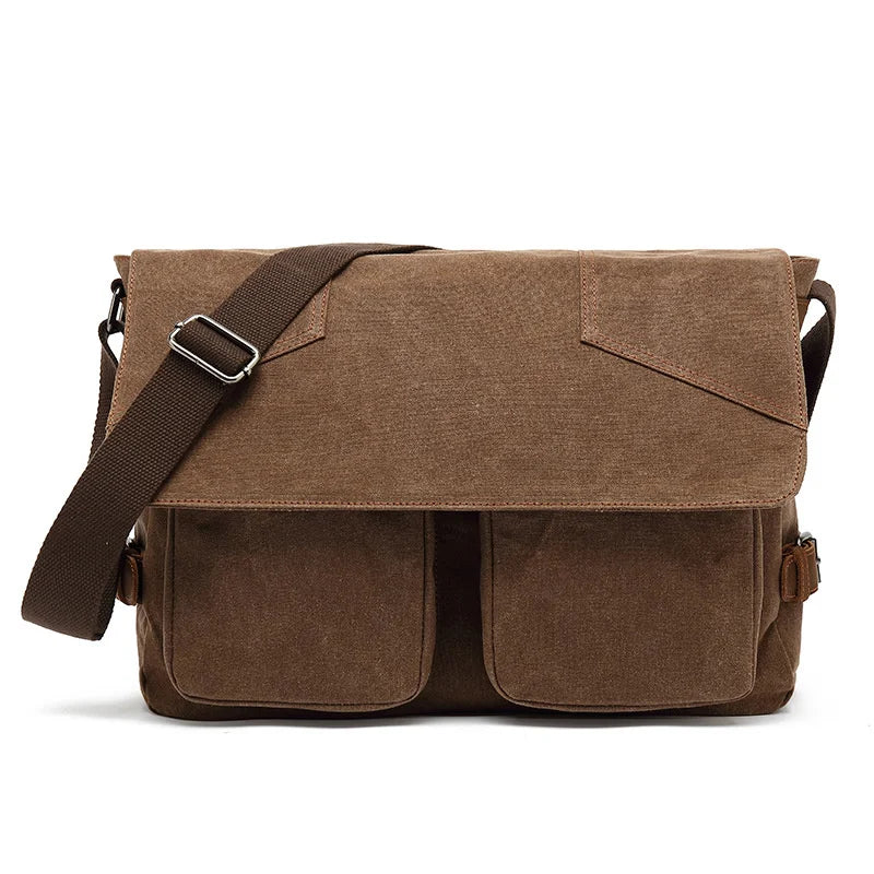 Zachary | Waterproof Canvas Crossbody Messenger Bag