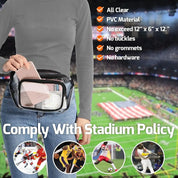 Destine | Clear Stadium Approved Waterproof Crossbody Bum Bag