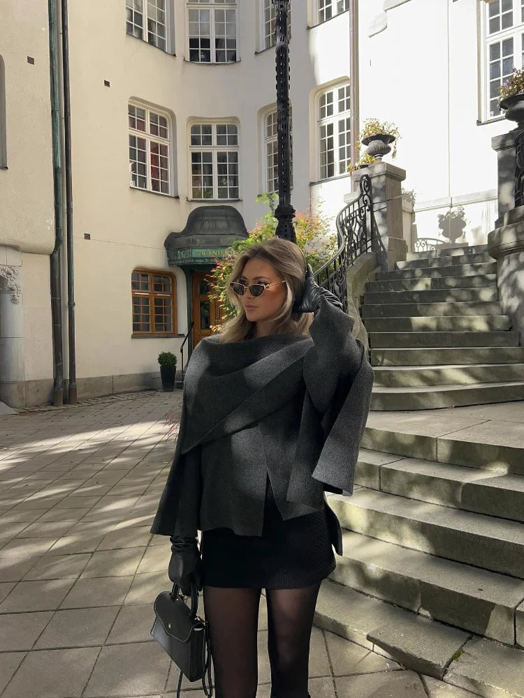 Anne | Elegant Winter Outerwear Chic Jacket with Scarf
