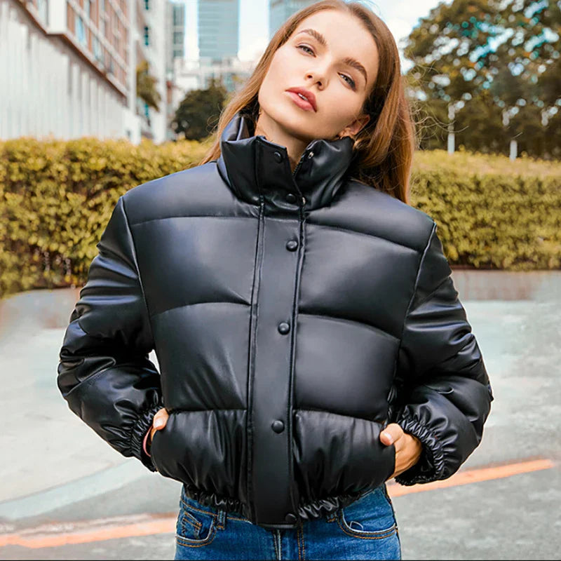 Lianne | Warm and Stylish High Collar Winter Jacket