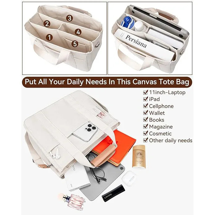 Sven | Canvas Crossbody Messenger Travel Bag with Multi-Pockets