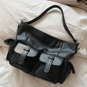 Jayceon | Large Capacity Punk Motorcycle Leather Crossbody Messenger Bag