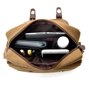 Raul | Small Multi-Pocket Canvas Crossbody Messenger Bag