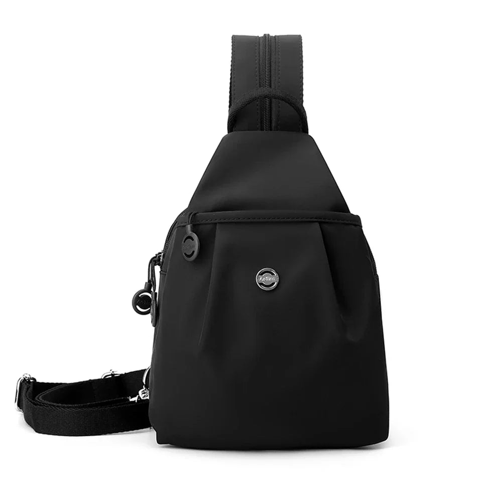 Amayah | Water-Resistant Oxford Crossbody Sling Bag Convertible Backpack