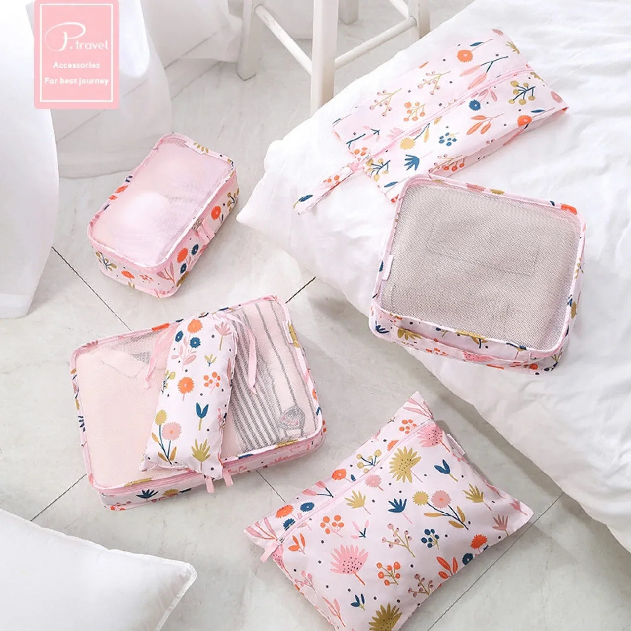 Sophia | Versatile & Lightweight 6-Piece Travel Organizer Set
