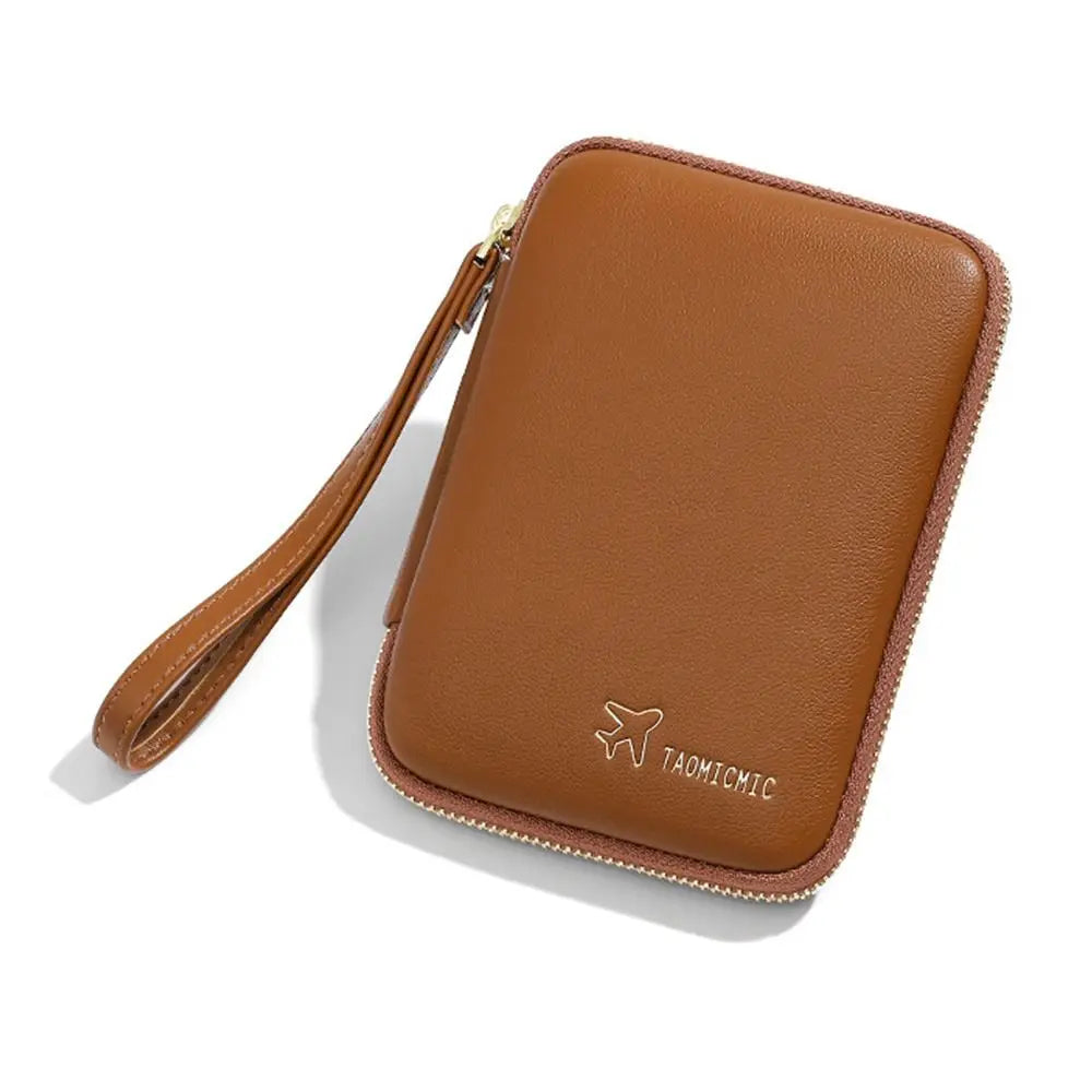 Augustine | Elegant PU Leather Passport Holder Travel Wallet