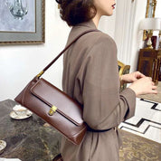 Mikayla | Vintage-Inspired Faux Leather Messenger Handbag