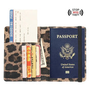 Carly | Lightweight Leopard Print Passport Holder Travel Wallet