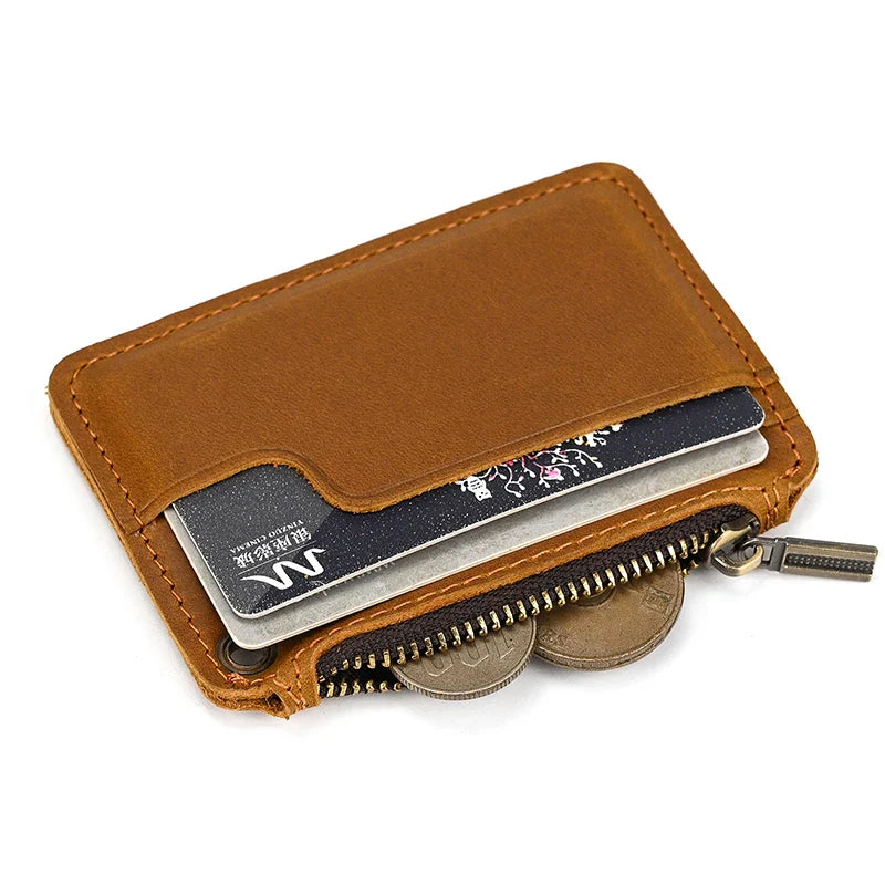Dani | Vintage Genuine Leather Travel Wallet with Coin Pocket