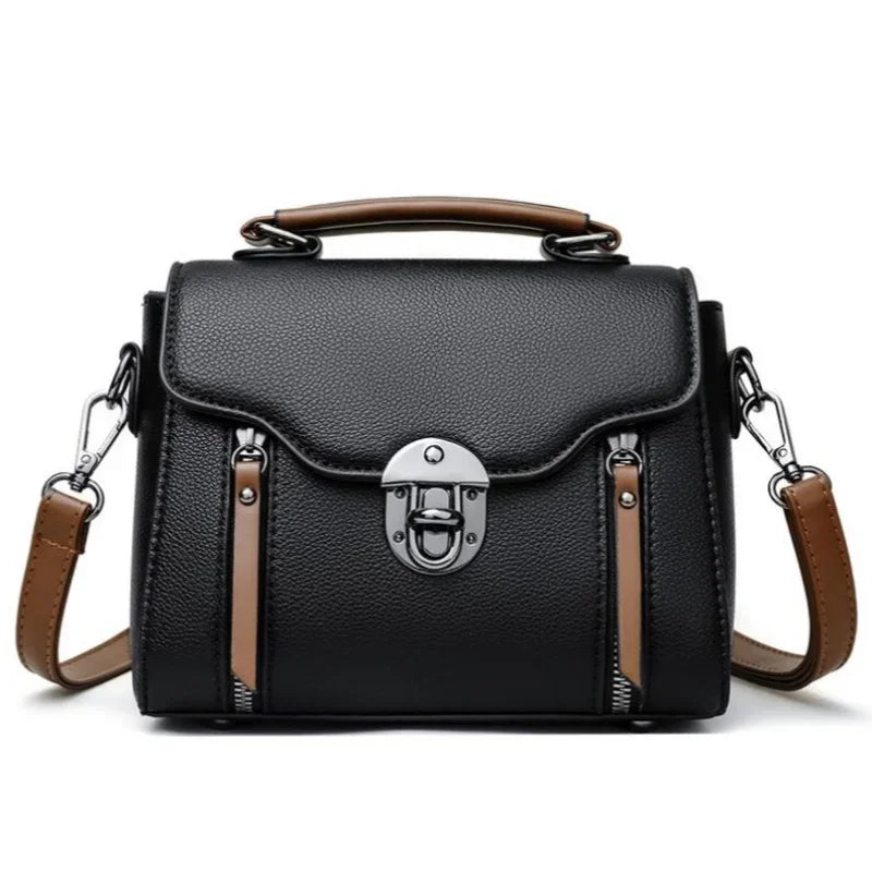 Mallory | Women's Retro Buckle Leather Crossbody Handbag