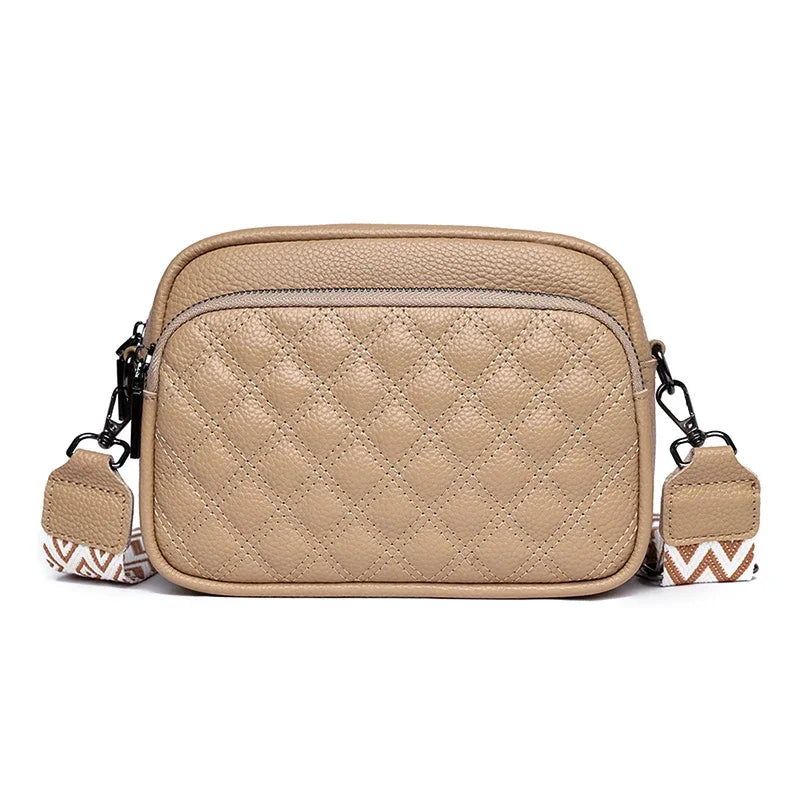 Aleah | Women's Wide Strap Leather Crossbody Bag
