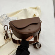Amina | Women's Vintage Leather Crossbody Saddle Handbag