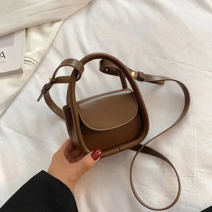 Sylvia | Mini Vintage Crossbody Sling Saddle Bag