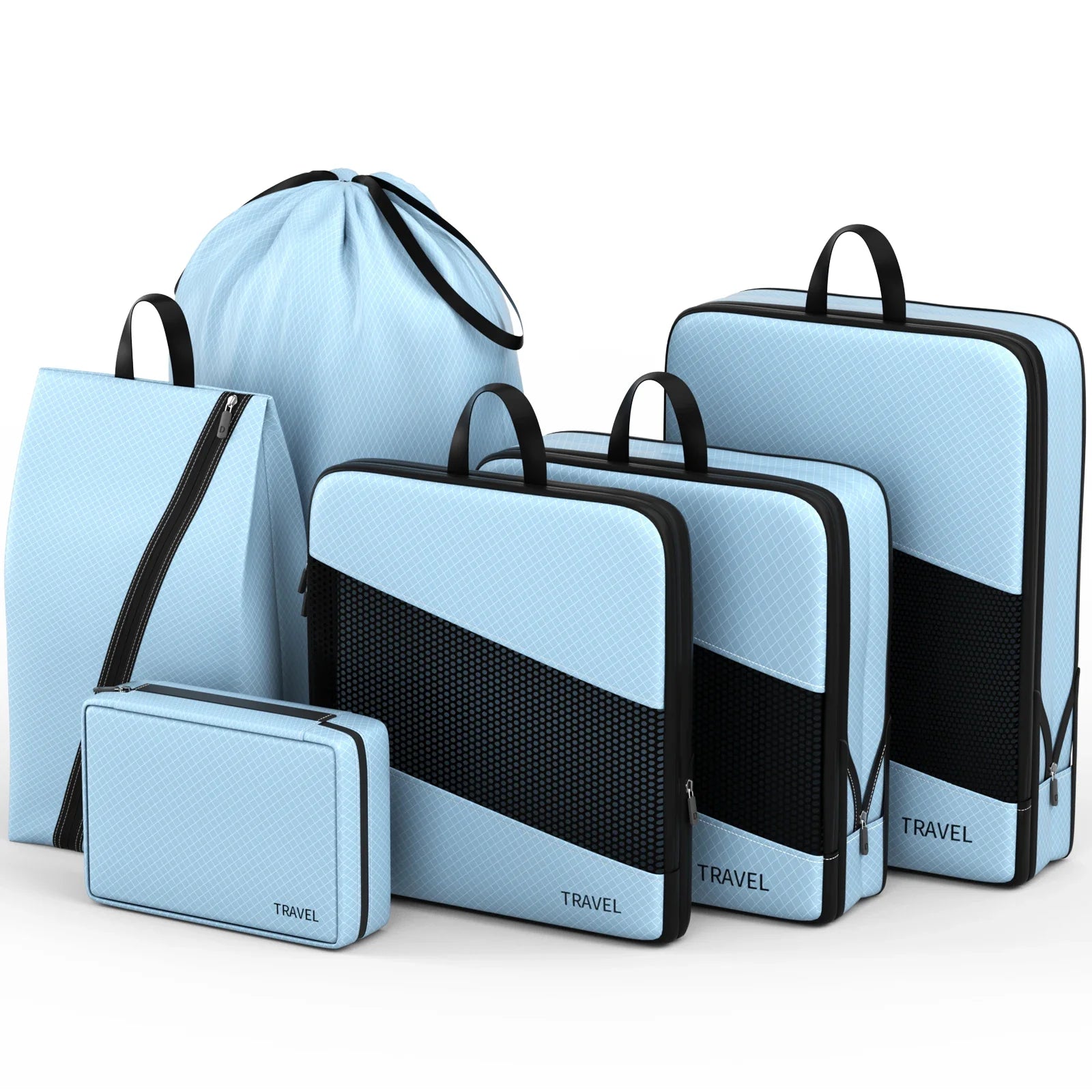 Ashlynn | 6 Pack Compression Packing Cubes Travel Organisers