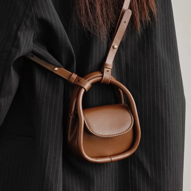 Sylvia | Mini Vintage Crossbody Sling Saddle Bag