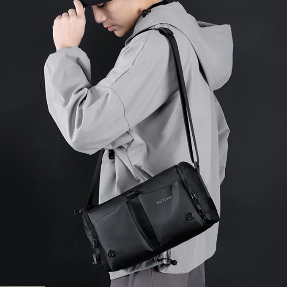 Mink | Men's Large Capacity Waterproof Crossbody Messenger Bag