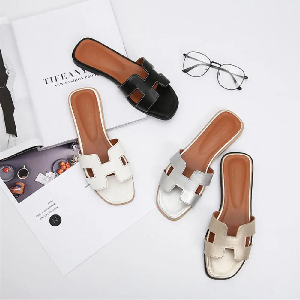 SARA | Timeless Chic Flat Sandals - Lizabella Fashion