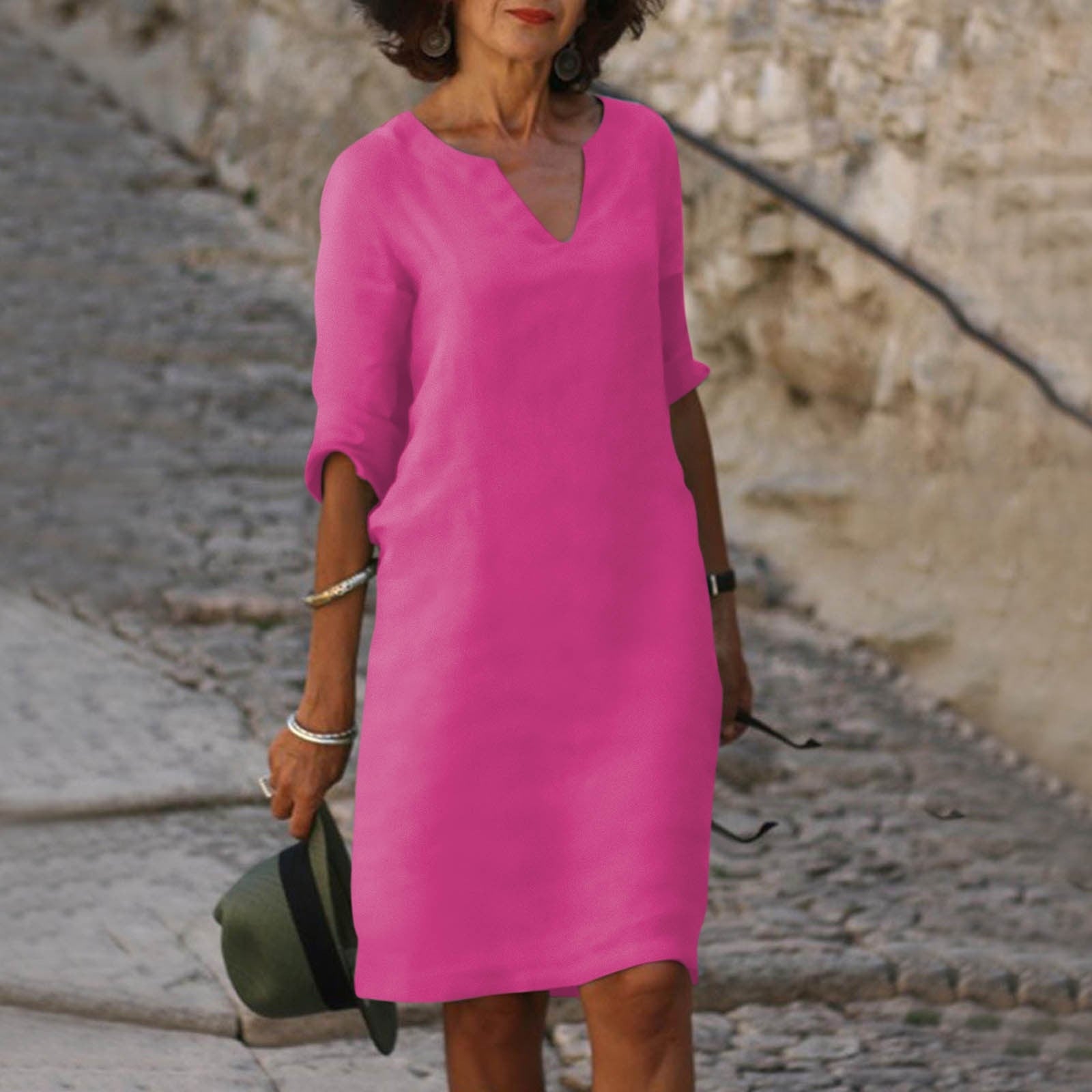 SCARLETT | Chic Summer Mid-Length Dress for Effortless Style