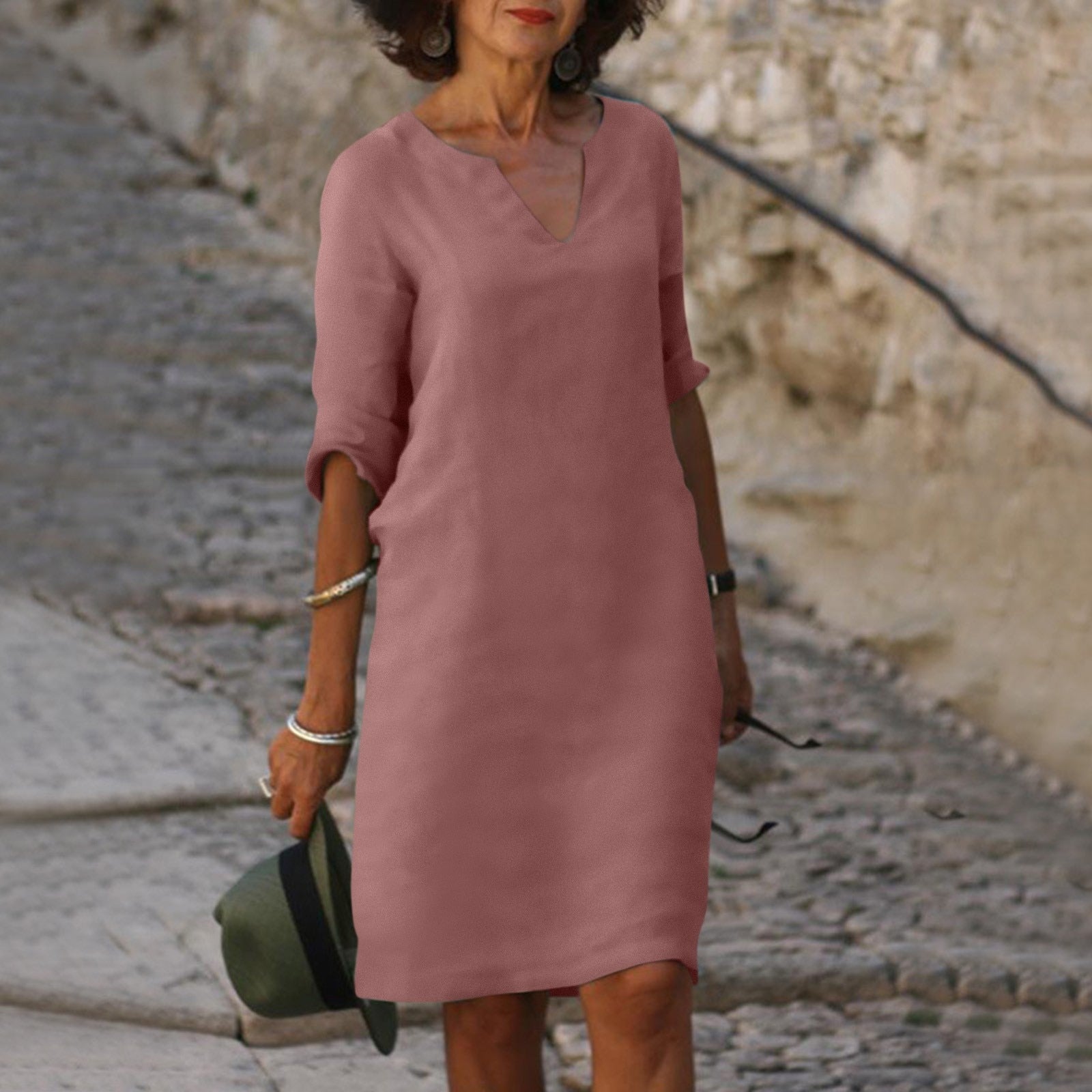 SCARLETT | Chic Summer Mid-Length Dress for Effortless Style