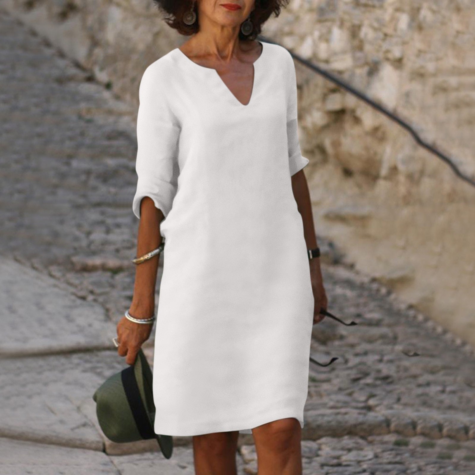 SCARLETT | Chic Summer Mid-Length Dress for Effortless Style