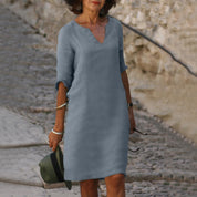 SCARLETT | Chic Summer Mid-Length Dress for Effortless Style
