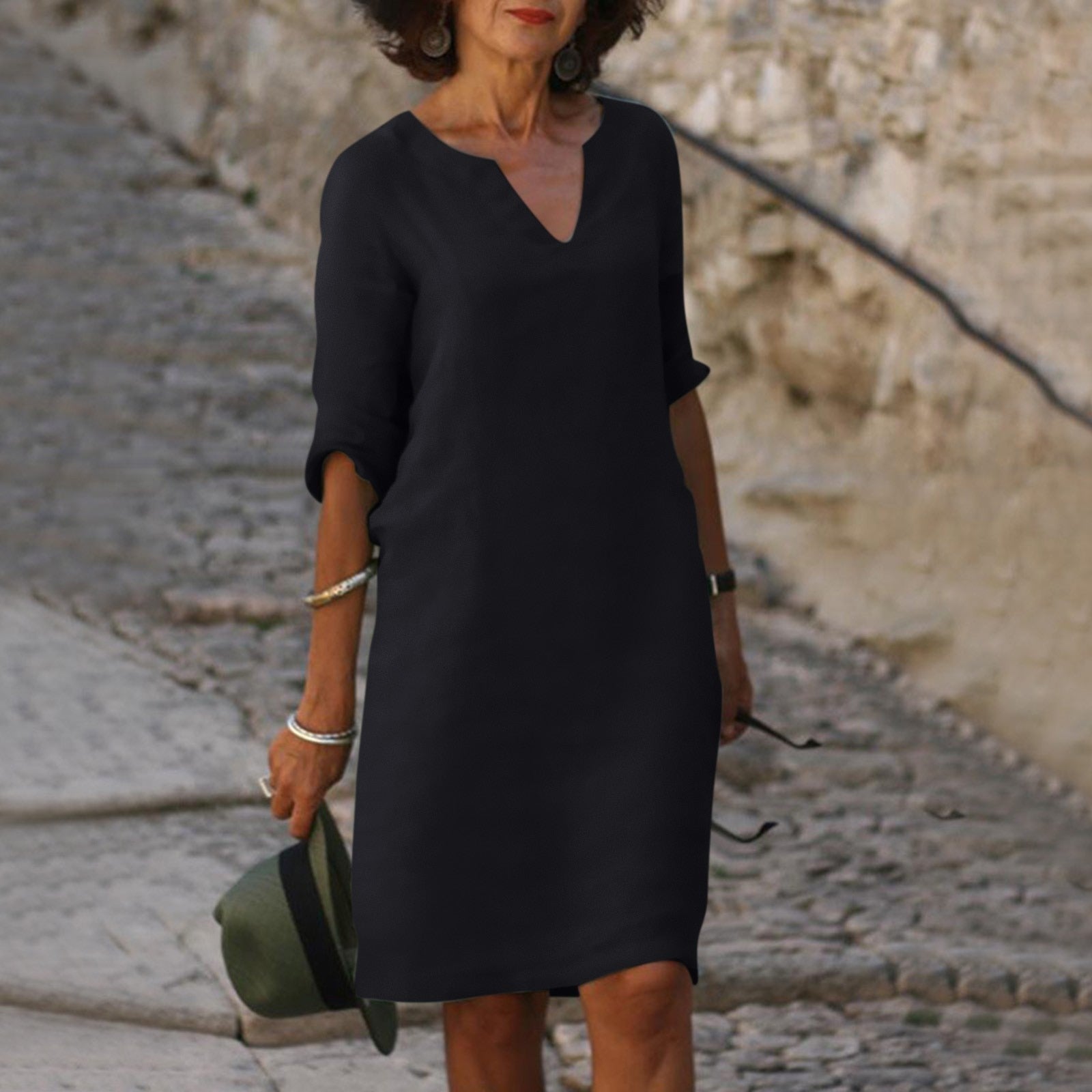 SCARLETT | Chic Summer Mid-Length Dress for Effortless Style