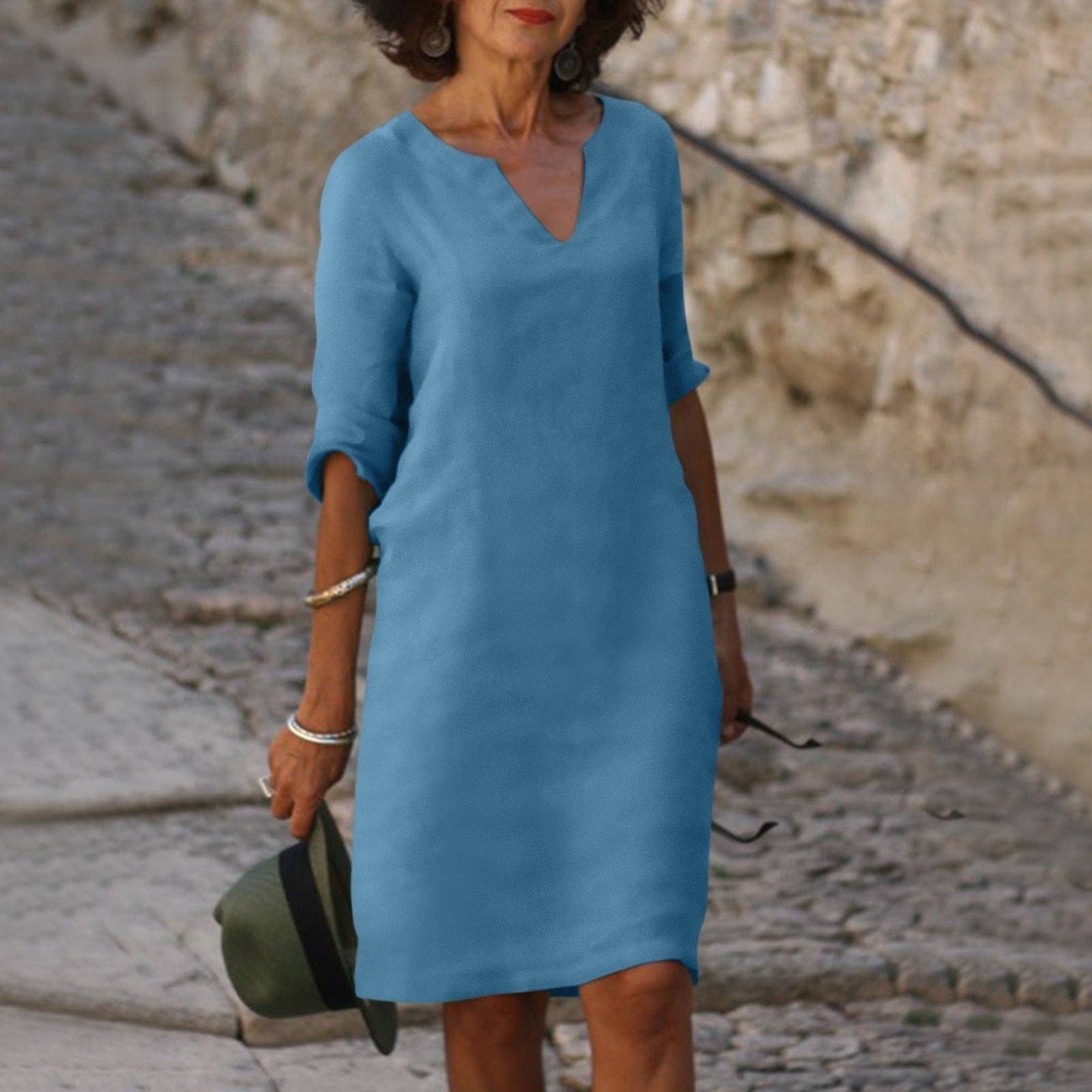SCARLETT | Chic Summer Mid-Length Dress for Effortless Style