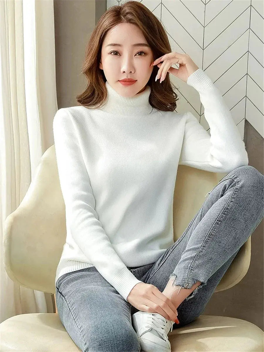 SILVY | Cozy Fleece-Lined Turtleneck Sweater - Lizabella Fashion