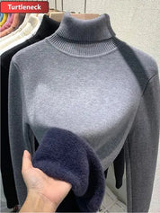SILVY | Cozy Fleece-Lined Turtleneck Sweater - Lizabella Fashion