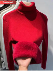 SILVY | Cozy Fleece-Lined Turtleneck Sweater - Lizabella Fashion