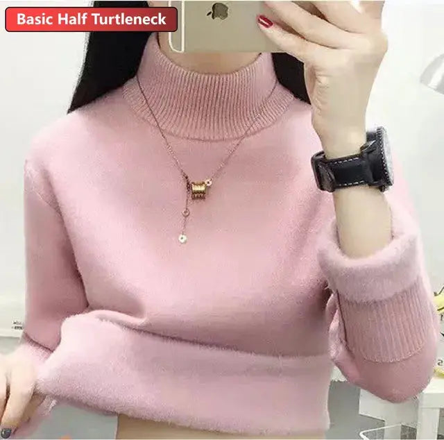 SILVY | Cozy Fleece-Lined Turtleneck Sweater - Lizabella Fashion