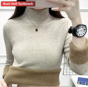 SILVY | Cozy Fleece-Lined Turtleneck Sweater - Lizabella Fashion