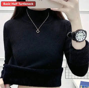 SILVY | Cozy Fleece-Lined Turtleneck Sweater - Lizabella Fashion