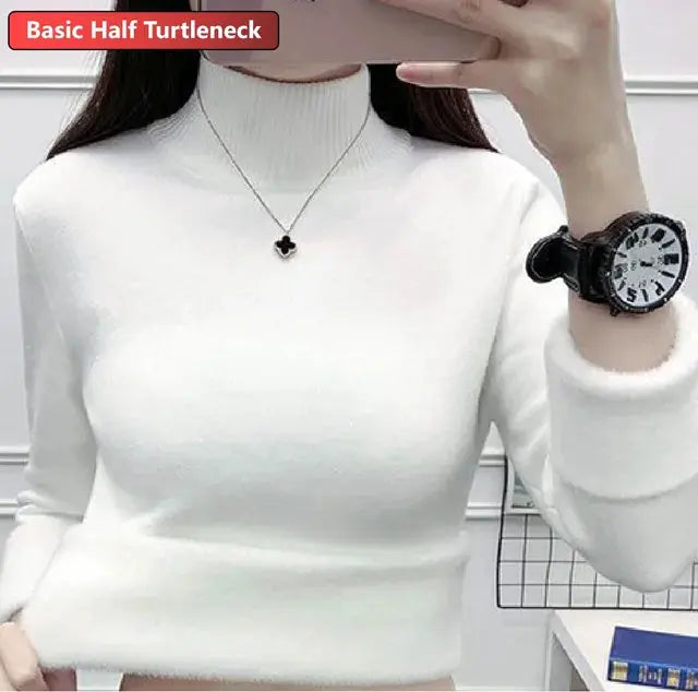 SILVY | Cozy Fleece-Lined Turtleneck Sweater - Lizabella Fashion