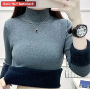 SILVY | Cozy Fleece-Lined Turtleneck Sweater - Lizabella Fashion