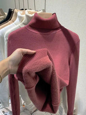 SILVY | Cozy Fleece-Lined Turtleneck Sweater - Lizabella Fashion