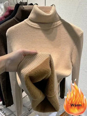 SILVY | Cozy Fleece-Lined Turtleneck Sweater - Lizabella Fashion