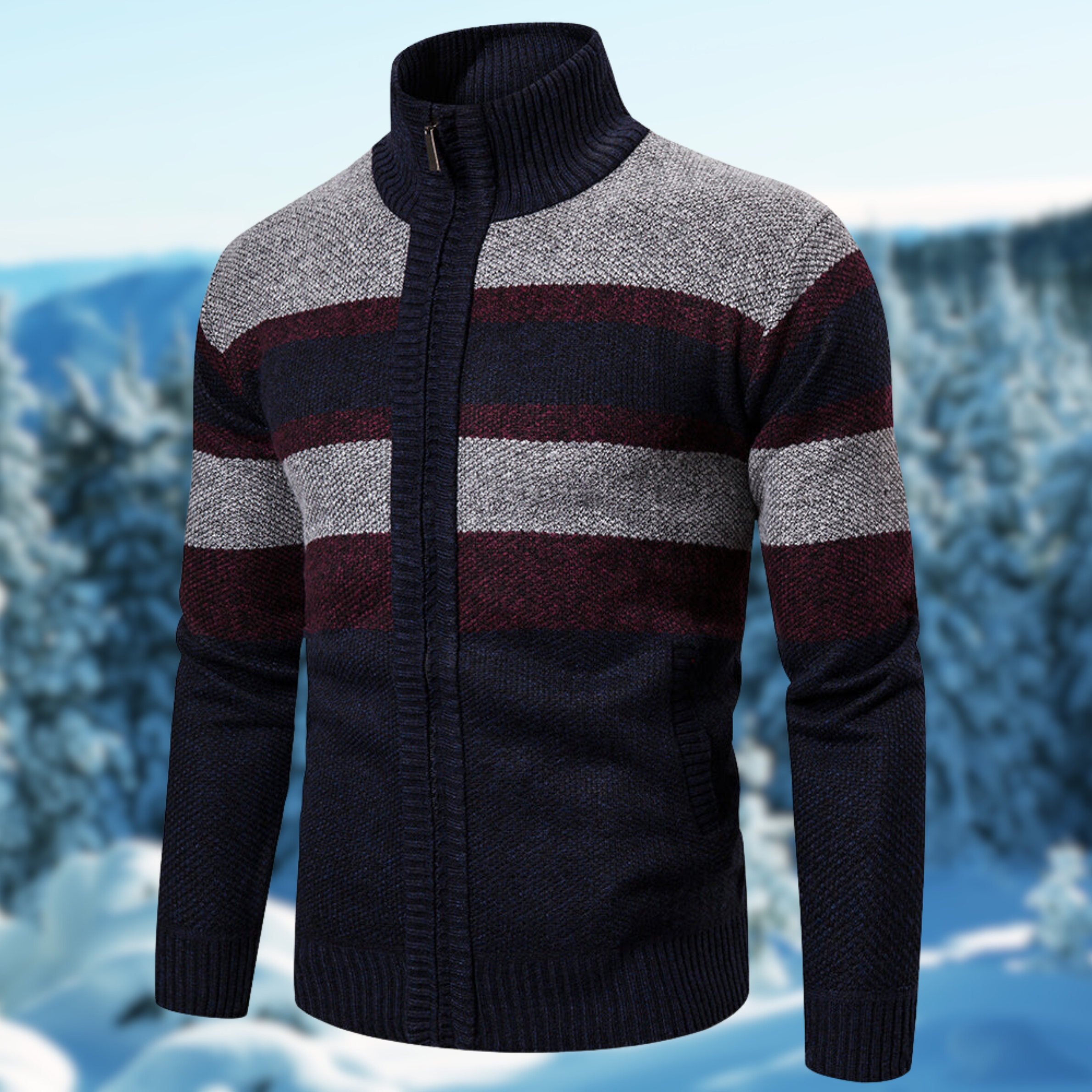 Orlando | Men’s Stylish Striped Design Winter Sweater