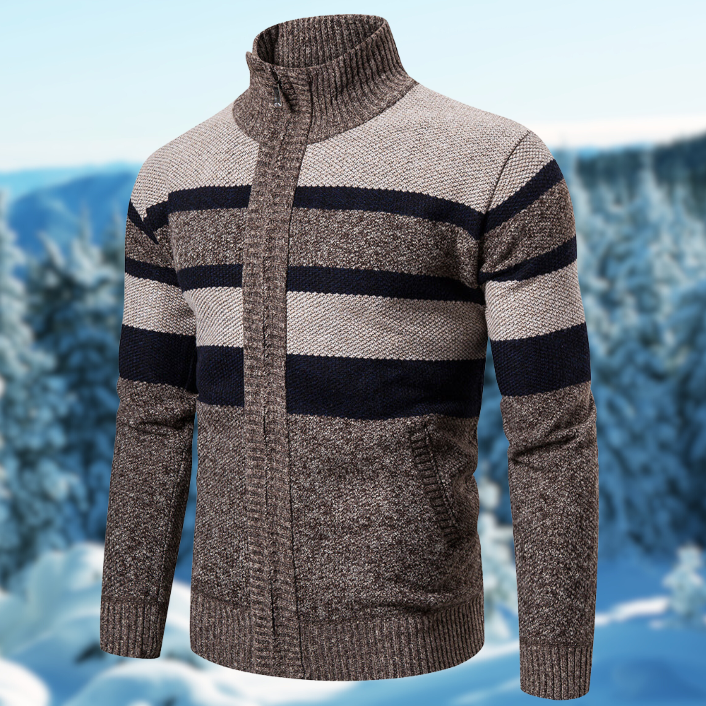 Orlando | Men’s Stylish Striped Design Winter Sweater